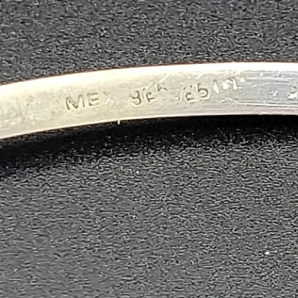 Mexican 925 Sterling Silver Asymmetric Torque Necklace Modernist‎ Choker 90s